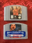Nintendo 64 2 Game Wrestling Lot Tested WCW Nitro WCW Mayhem