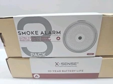X-Sense XS01-WR Mini Compact Wireless Photoelectric Sensor Smoke Detector-3 PACK