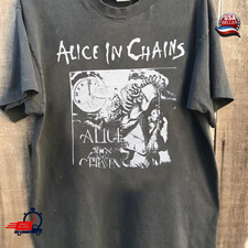 90s Rare Alice In Chains band short sleeve Unisex T shirt Charcoal tee