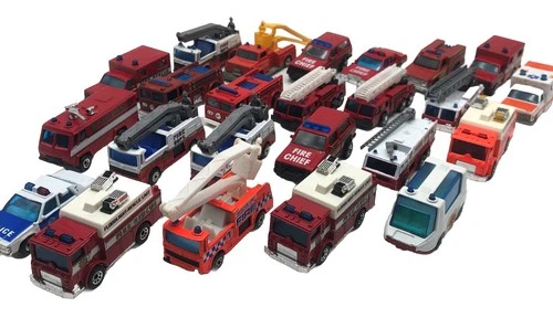 1970’s Matchbox Hot Wheels Vintage Fire Truck Police Ambulance Toys Die Cast Lot