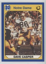 1990 Collegiate Collection University of Notre Dame Dave Casper #6 HOF o6n