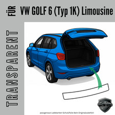 Ladekantenschutz Lackschutzfolie  für  VW Golf 6 Limousine | transparent | 150µm