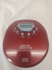 Durabrand CD-85 60 Second ESP Anti-Skip Programmable CD Player Red/Silver