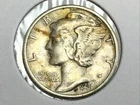 1931-P Mercury Dime in almost uncirculated