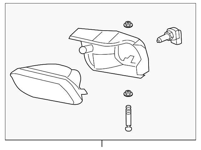 Faro antiniebla delantero del lado del conductor GM 15791433 genuino Foto 4 de 4