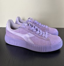 Diadora Game P Step Lace Up Purple Canvas Sneakers Women Size 9