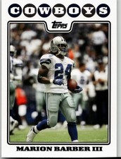 Marion Barber 2008 Topps Football Dallas Cowboys