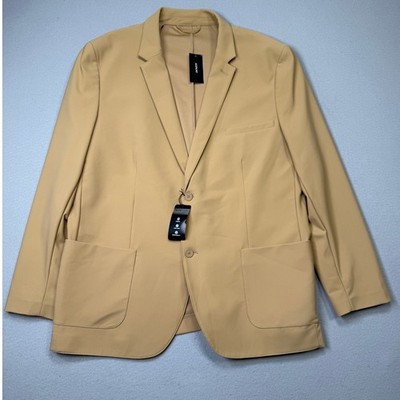 Alfani Men's Alfatech Notch Lapel Patch Pocket Blazer, Swiss mocha 3X $140