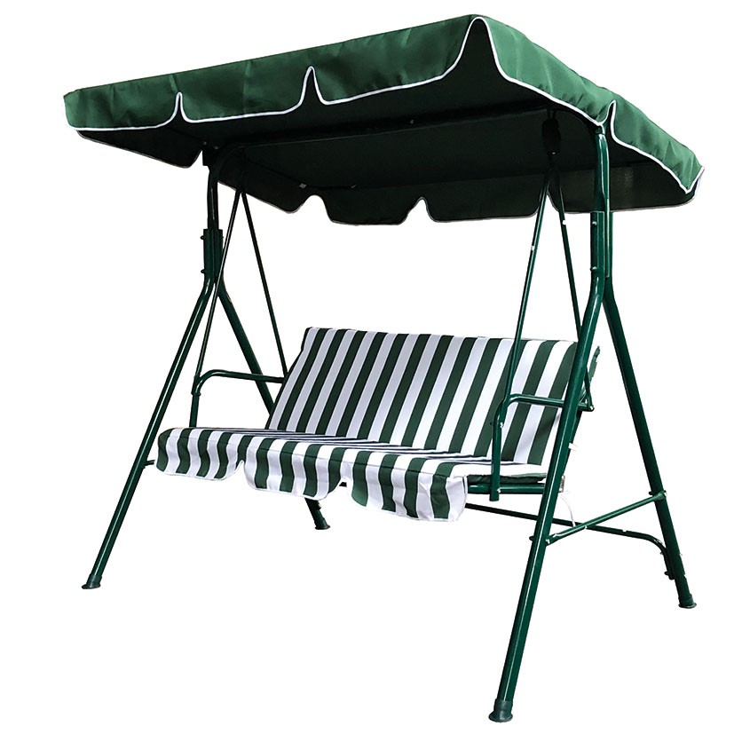 BALANCÍN JARDÍN METÁLICO BLANCO/VERDE