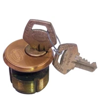 VTG Corbin Brass Lock Mortise w/ 2 Keys 8A2 Locksmith Item. 6 Pin Lock 1 1/3"