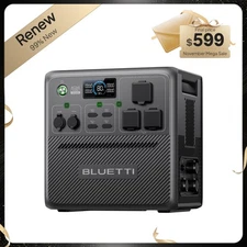 BLUETTI AC240 2400W 1536Wh Portable Power Station IP65 Water Resistant