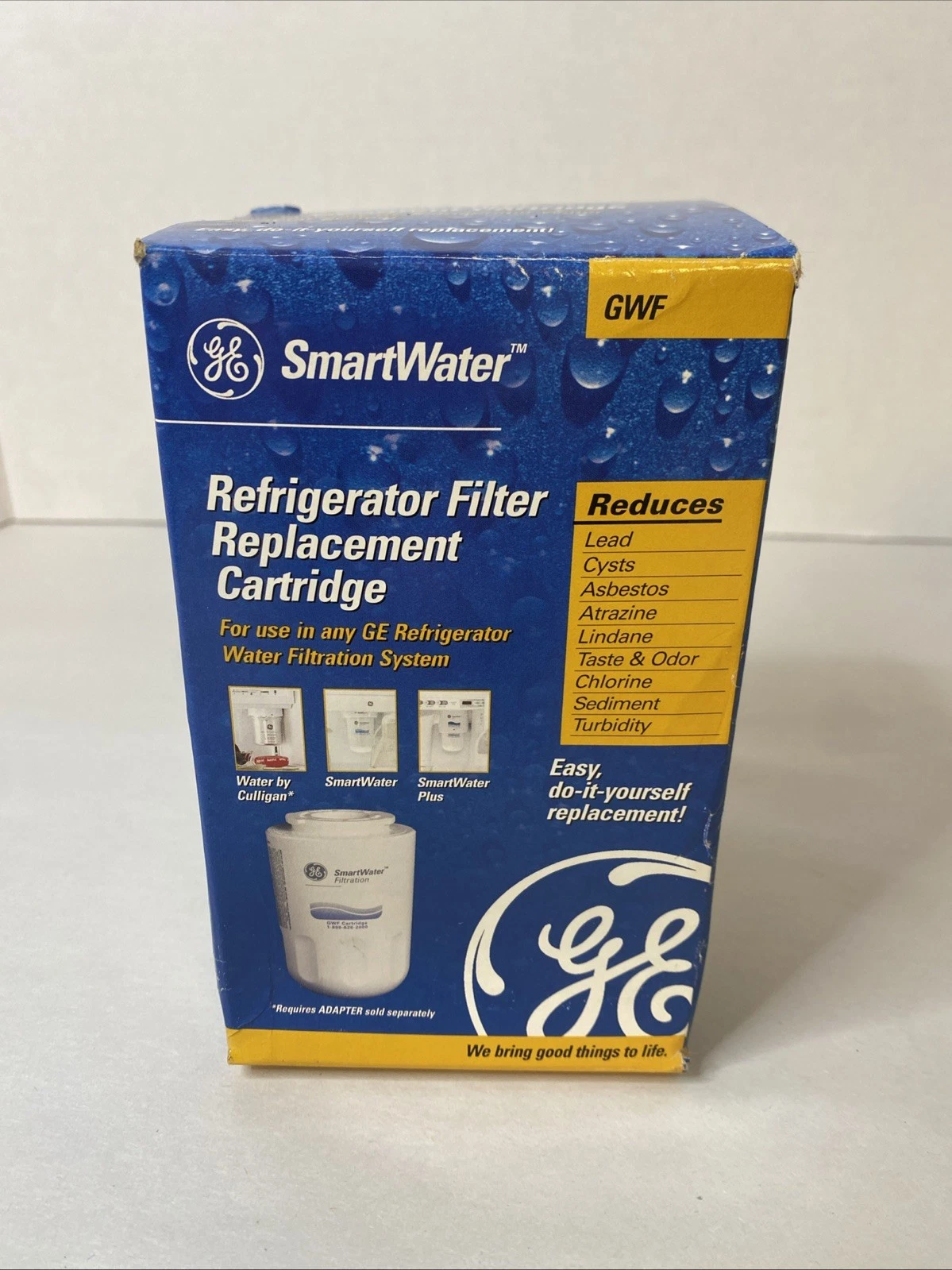 NEW GE GWF Smart Water Refrigerator Filter Replacement Cartridge Genuine Sealed
Opens in a new windo