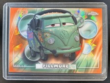 2026 Topps Chrome Sapphire Disney Fillmore Orange Refractor #/25 Cars (A)
