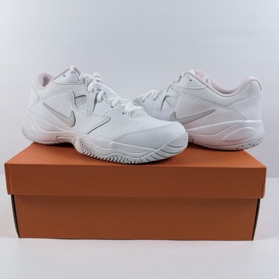 Nike Women Court Lite 2 Tennis Pickleball Shoes S.10 White Pink AR8838-104 New