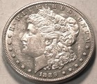 1889 S Morgan Silver Dollar, High Grade, Better Semi-KEY Date $1 Coin — photo 2