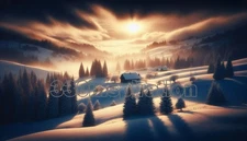 Digital Image Picture Photo Wallpaper Background Desktop Art Winter Hills #A294
