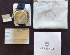Versace VE7CA0123 Men’s Quartz Chronograph Date 43mm Steel 50m Watch