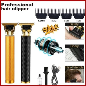 Clippers cheveux Trimmer coupe Barber rasage sans fil Machine avec 4 Têtes