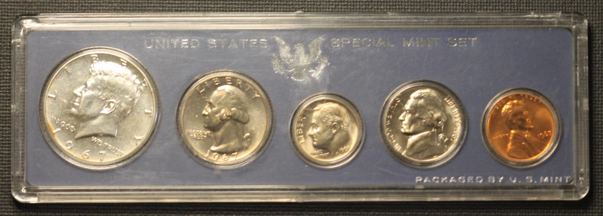 アメリカ合衆国の硬貨（1967年頃）ミントセット 1967 US Coin Mint Sets for sale | eBay