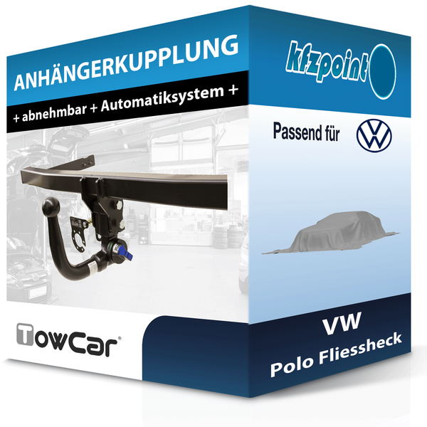 Towcar AnhäNgekupplung Abnehmbar Passend FüR Vw Polo Fliessheck 09.2021-Jetzt-image