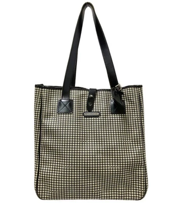 Sac fourre-tout Ralph Lauren en cuir blanc et noir PVC sac à bandoulière pied... - Photo 1/4