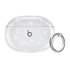 for Beats Studio Buds Case 2021 Clear Glitter,Sparkly Bling Clear Case for Be...