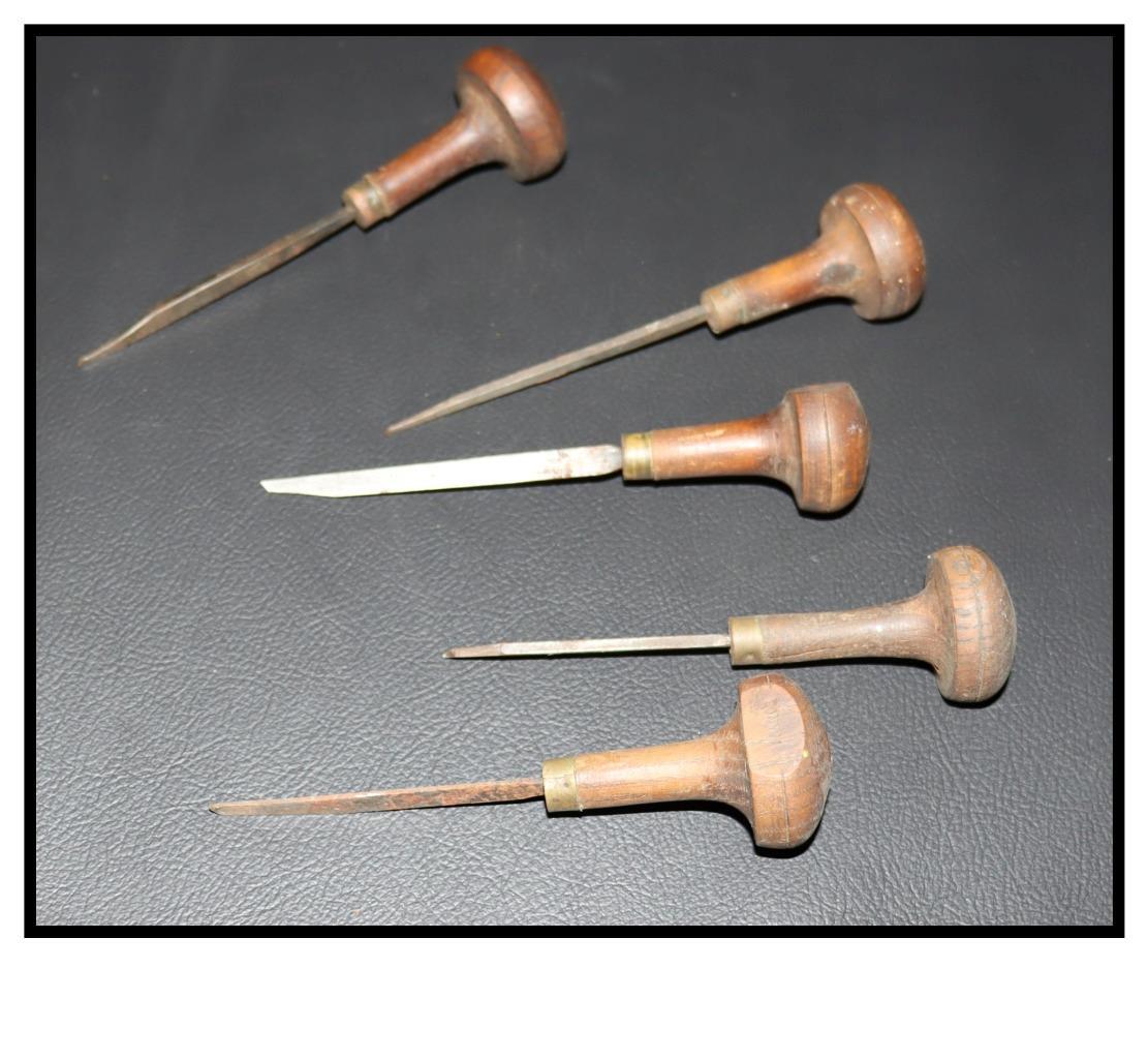 5 GRAVERS JEWELERS CLOCK GUNSMITH ENGRAVING HAND TOOLS