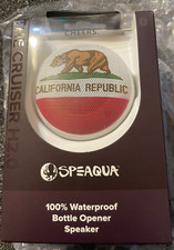 Speaqua Cruiser H2.0 Speaker with Bottle Opener CA CALIFORNIA BEAR REPUBLIC NEW