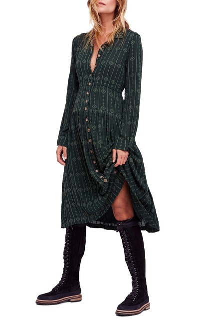 free people diamond head embroidered dress