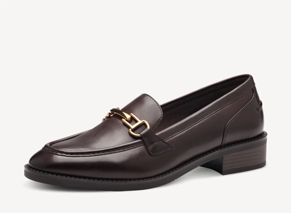 Mocassini Tamaris 24391 pelle marrone testa di moro SCONTO DA LISTINO