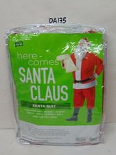 HERE COMES SANTA CLAUS SANTA SUIT ONE SIZE FITS MOST HALLOWEEN COSTUME DRESS UP