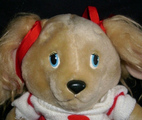 12" vintage 1984 get along gang tomy dotty puppy dog stuffed