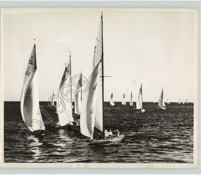 ROYAL SWEDISH YACHT CLUB Boats Sail Near STOCKHOLM, SWEDEN 1930s Press Photo