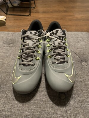 NEW Nike Vapor Edge 360 VC Football Cleats DO6294-002 Size 7 Gray Nike Vapor Edge 360 VC Grey/Volt/Silver Football Cleats Size  main image 2