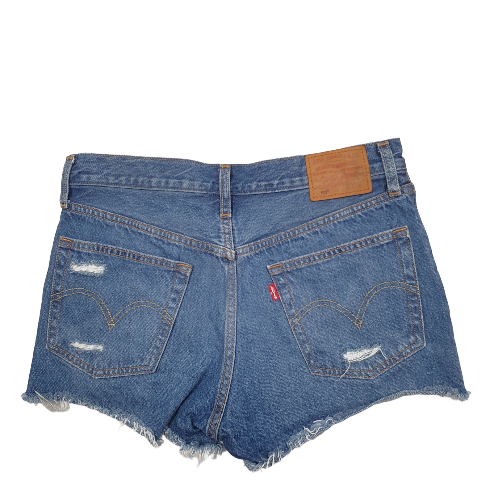 LEVIS 501 Denim Jorts Blue Denim Jeans Cotton Shorts Womens image 2