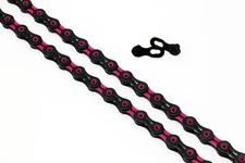 PYC DLC 11 Cycling Bike Chains for 11-Speed Shimano/Campy/Sram use Black&Pink