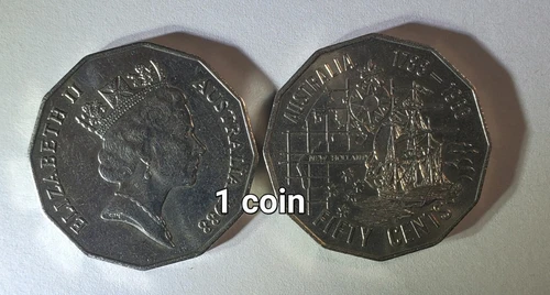 1988 Australia 50 Cents — photo from another recent sale