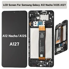 LCD DisplayFor Samsung Galaxy A12 Nacho/A12S A127 Touch Screen Assembly W/Frame