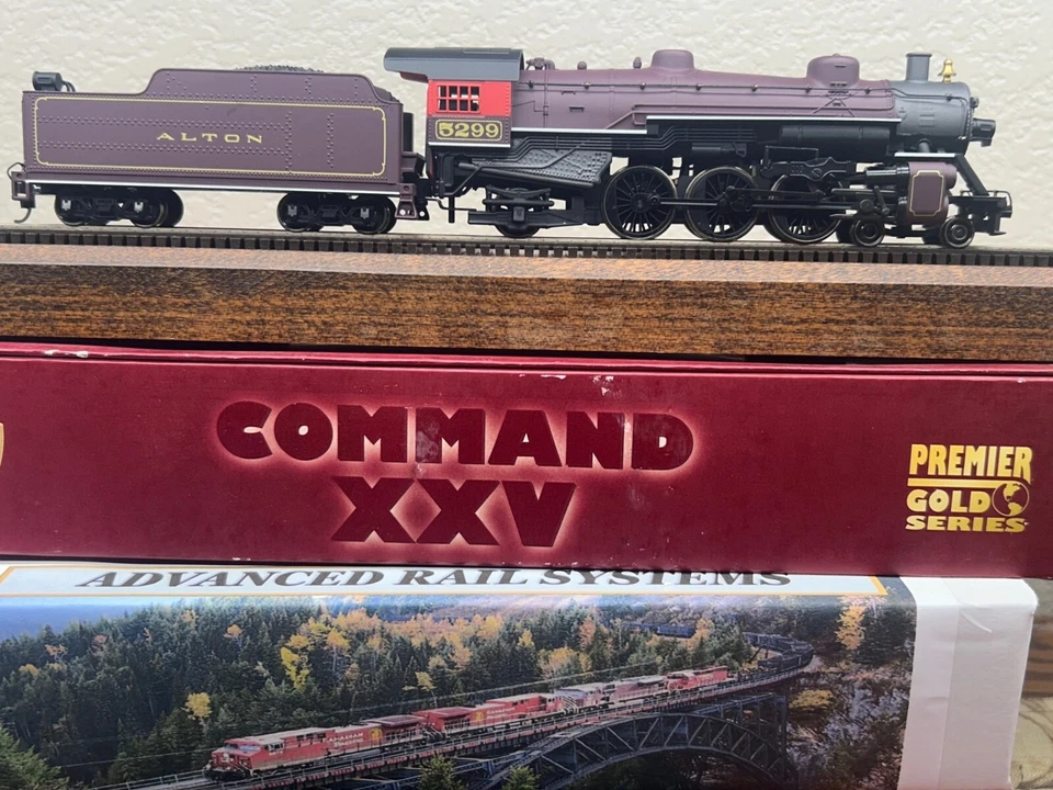 CHICAGO & ALTON LIMITED  4-6-2 STEAM LOCO DC/DCC Ready HO Scale " GOLD " NEW OOP - Image 3 of 4