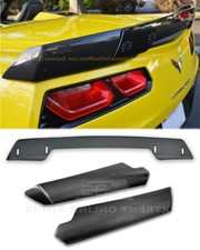 Rear Side Winglets Carbon Fiber With Sm Wickerbill For 14-19 Corvette C7 Stage 3 Rear Side Winglets Carbon Fiber With Sm Wickerbill For 14-19 Corvette C7 Stage 3