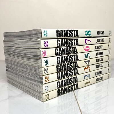 GANGSTA.　14冊セット　特典付き GANGSTA Manga Kohske Graphic Novels Book Lot Volumes 1-8 Complete