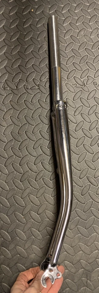 24” Chrome Steel Bicycle Fork 1" Threaded With Lamp Bracket NOS. 24 Inch - Image 3 of 4