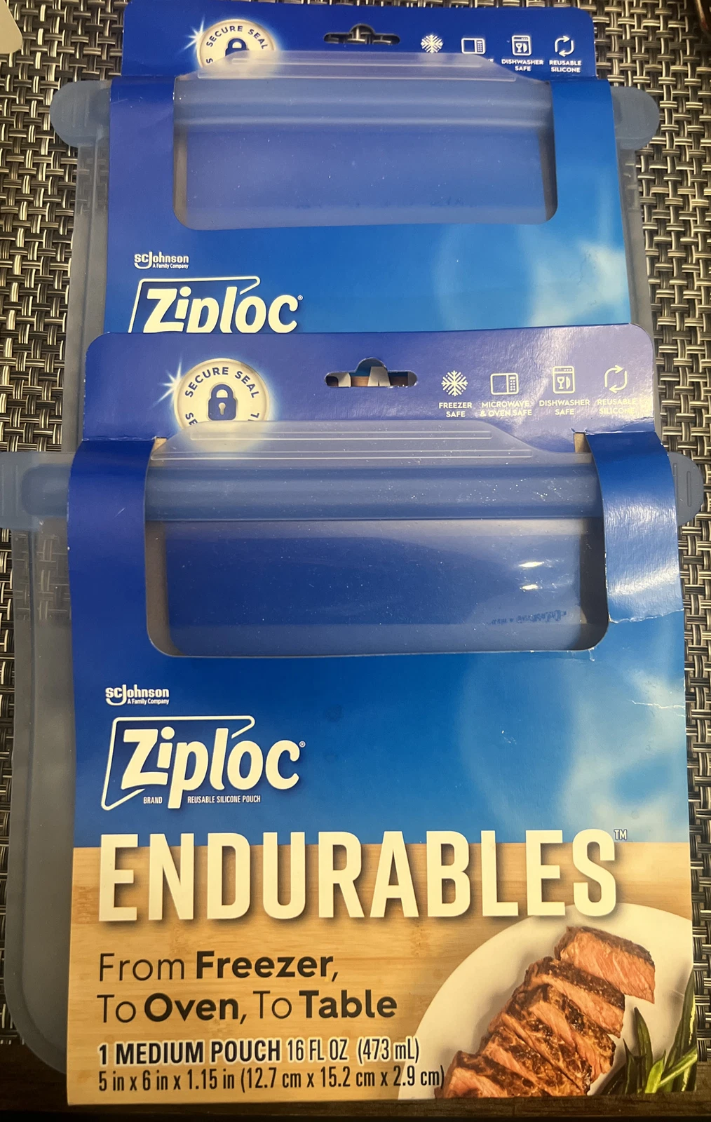 [2] Ziploc Endurables Medium Pouches Reusable Silicone + Food Storage Bags!*
Opens in a new window o