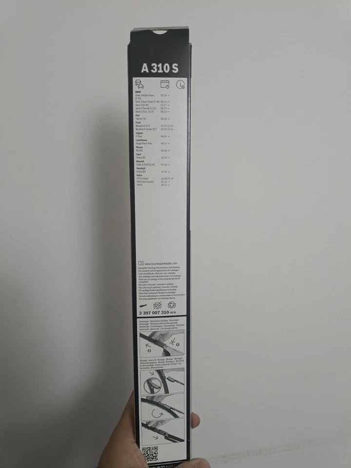 Bosch Aerotwin Flat Blade 650/475 A310S Front Windscreen Wiper Blades Volvo V40 — 第 4/4 张图片