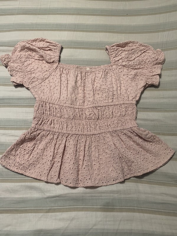Mew very nice girl shirt size 12 color beige