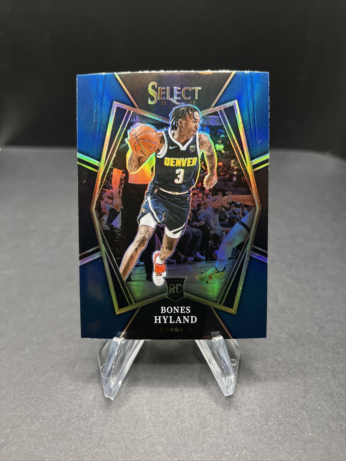 2021-22 Panini Select Bones Hyland Silver Prizm Premier Level #174 Nuggets