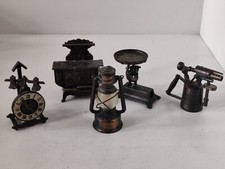 Vintage 70's Play Me Playme Pencil Sharpener Torch Stove Oil Lamp Clock Scale