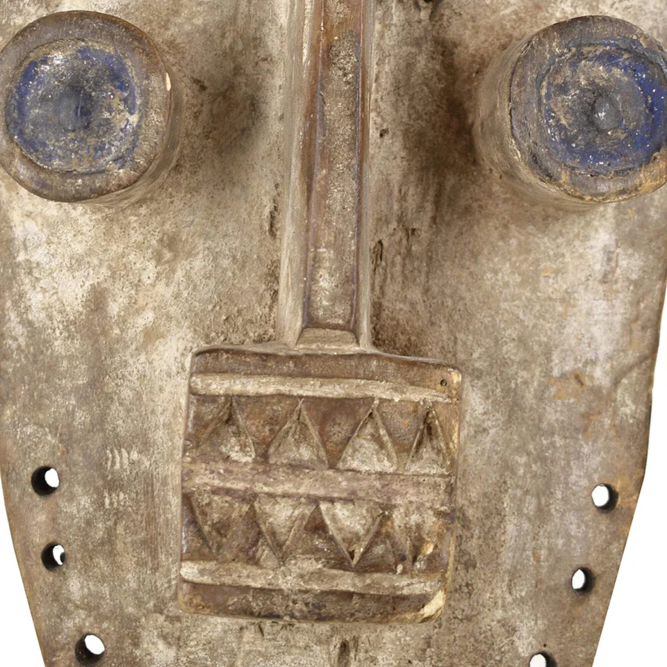 Máscara Grebo Cuatro Ojos Tubulares Cabeza Cresta Costa de Marfil Foto 2 de 4