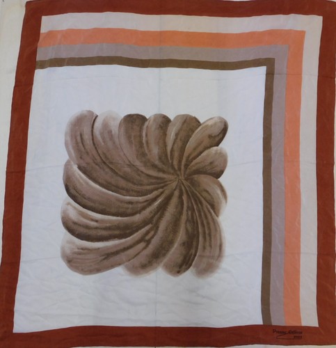 Foulard Vintage 100% Soie Pure Pour Femme - 82x86 Cm, Multicolore Années 80, Occasion Très Bon état
