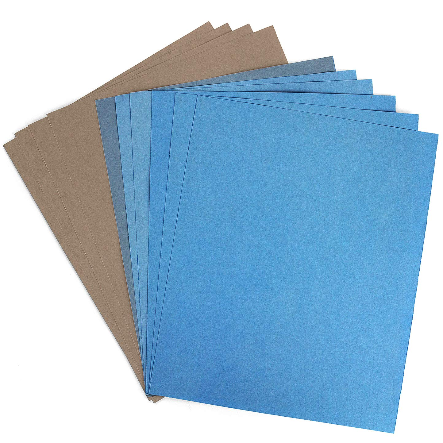 9X11 Inch 10 Sheets Sandpaper, Wet or Dry 7000-15000 Grit 5 Assortment Sand Pape